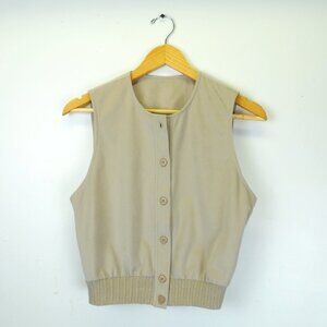 1970's Paddle & Saddle tan vest